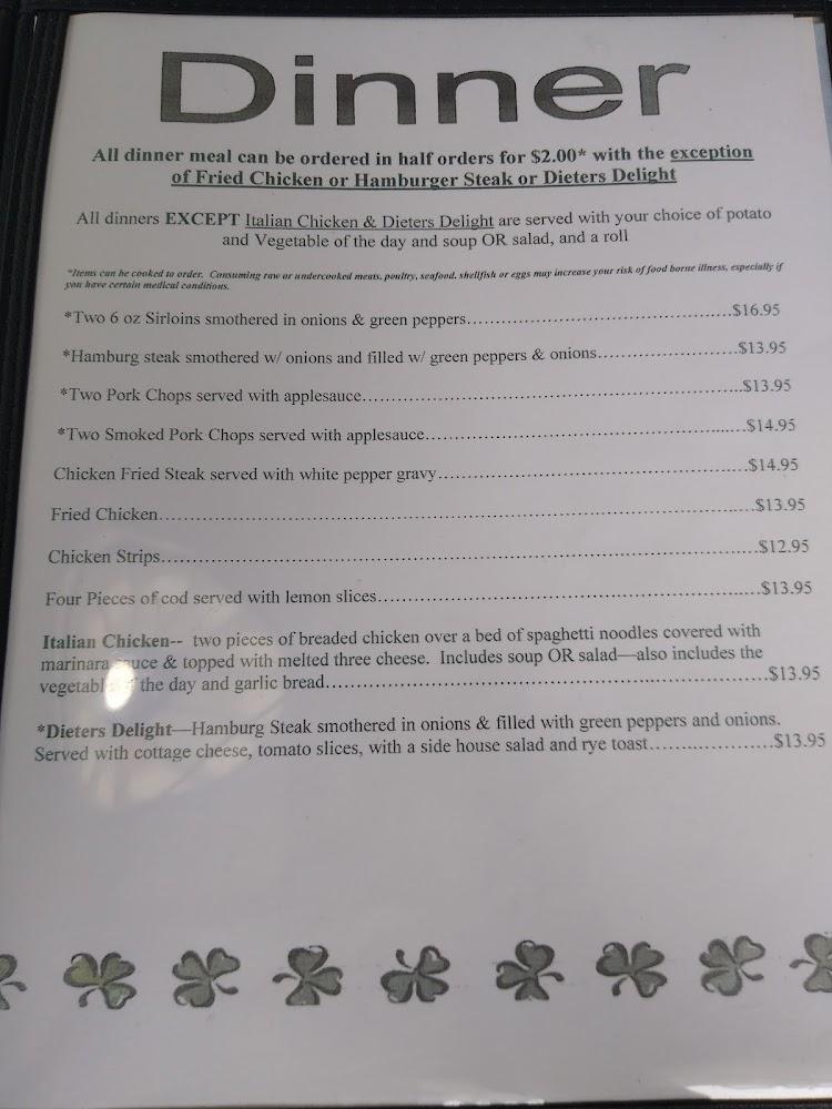 Kelley’s Kafe Menu image 1