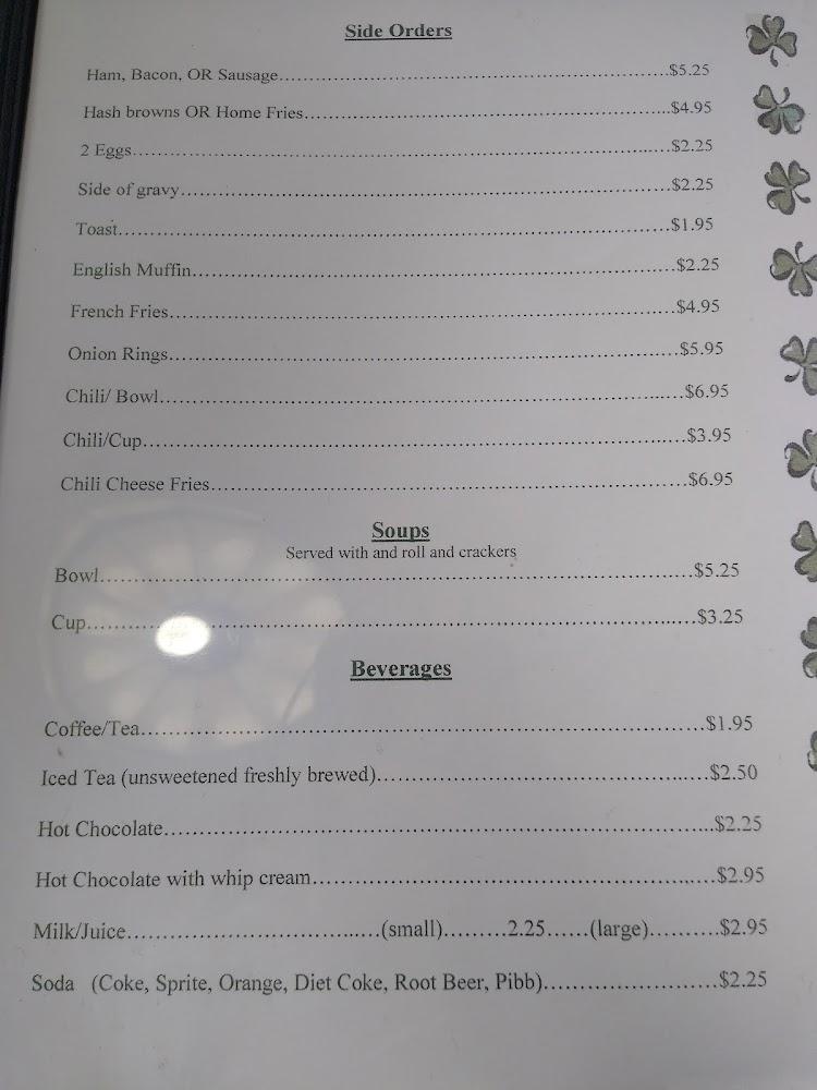 Kelley’s Kafe Menu image 2